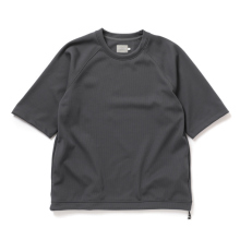 CURLY / カーリー | HIGH GAUGE KNIT TEE - Charcoal
