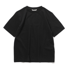 AURALEE / オーラリー | HIGH GAUGE COTTON JERSEY TEE (レディース) - Black