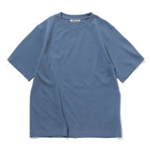 AURALEE / オーラリー | HIGH GAUGE COTTON JERSEY TEE (レディース) - Dusty Blue