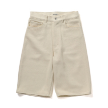 AURALEE / オーラリー | SILK NEP DENIM 5P WIDE SHORTS (レディース) - Ivory White