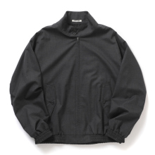 AURALEE / オーラリー | ULTRA FINE TROPICAL WOOL ZIP BLOUSON (メンズ) - Top Charcoal
