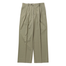 AURALEE / オーラリー | ULTRA FINE TROPICAL WOOL TWO-TUCK SLACKS (メンズ) - Light Khaki