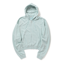 AURALEE / オーラリー | HIGH TWIST LIGHT SWEAT ZIP PARKA (メンズ) - Pale Blue