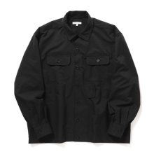 ENGINEERED GARMENTS / エンジニアドガーメンツ | Bowling Shirt - Polyester Mesh - Black