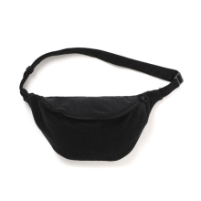 COMOLI / コモリ | シルクネップ ウエストバッグ - Black