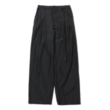 ssstein / シュタイン | CUPRO TWILL WIDE EASY TROUSERS - Black