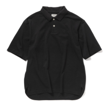 CURLY / カーリー | GIZA COTTON PIQUE POLO SHIRT - Black
