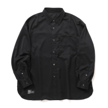 FreshService / フレッシュサービス | COOLFIBER UTILITY REGULAR COLLAR SHIRT - Black