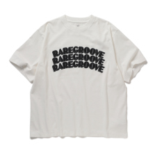 blurhmsROOTSTOCK / ブラームスルーツストック | RAREGROOVE Print Tee WIDE - White×Black-PT