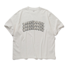 blurhmsROOTSTOCK / ブラームスルーツストック | RAREGROOVE Print Tee WIDE - White×White-PT