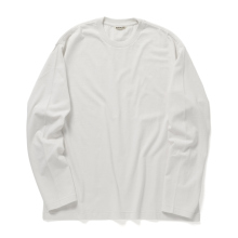 AURALEE / オーラリー | BRUSHED ORGANIC COTTON JERSEY L/S TEE (メンズ) - White