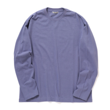 AURALEE / オーラリー | BRUSHED ORGANIC COTTON JERSEY L/S TEE (メンズ) - Light Purple