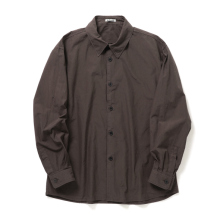 AURALEE / オーラリー | GARMENT-DYED FINX SHUTTLE WEATHER SHIRT (メンズ) - Dark Brown