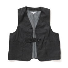 ENGINEERED GARMENTS / エンジニアドガーメンツ | Upland Vest - CP Denim - Black
