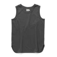 CURLY / カーリー | BASIC COTTON TANK TOP - Charcoal