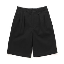 CURLY / カーリー | KNIT CHINO-CLOTH SHORTS - Black