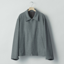 ssstein / シュタイン | WOOL CASHMERE ZIP SHORT JACKET - Gray