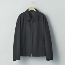 ssstein / シュタイン | WOOL CASHMERE ZIP SHORT JACKET - Black