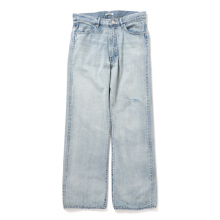 AURALEE / オーラリー | FADED SELVEDGE LIGHT DENIM PANTS (メンズ) - Light Indigo