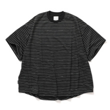 S.F.C Stripes For Creative / エスエフシー | SUPER BIG SIDE STRIPE TECH SS TEE - Black