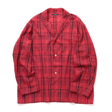 MAATEE&SONS / マーティーアンドサンズ | 折って折ってJACKET HWOOL CECK - Red
