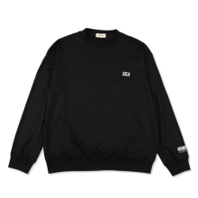 WIND AND SEA / ウィンダンシー | RELAX FIT WASHABLE WOOL L/S TEE - Black