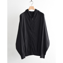 COMOLI / コモリ | THINコットン ジップパーカ - Black