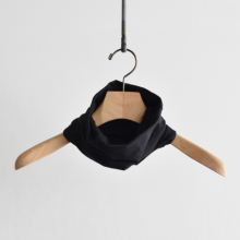 COMOLI / コモリ | THINコットン ネックウォーマー - Black