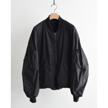 COMOLI / コモリ | コットンナイロン ミリタリーブルゾン - Black
