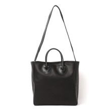 MOTO / モト | XXBAG45 OILED COW 2WAY BAG SMALL / オイルドカウレザー バッグ (スモール) - Black