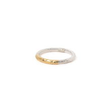 MOTO / モト | XXRT-09 TSUKI TO TAIYO RING (24K GOLD ACCENT) / 月と太陽 リング (K24&999SV) - Gold×Silver