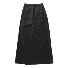 ssstein / シュタイン | WOOL SILK WRAP SKIRT (レディース) - Black