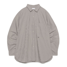 nanamica / ナナミカ | Regular Collar Striped Wind Shirt - Gray