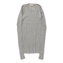 AURALEE / オーラリー | SUPER HIGH GAUGE SHEER RIB L/S TEE (レディース) - Top Gray
