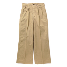 blurhmsROOTSTOCK / ブラームスルーツストック | Wide Chino Pants - Beige