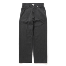 YOKE / ヨーク | Twisted Gabardine 5P Straight Pants - Black