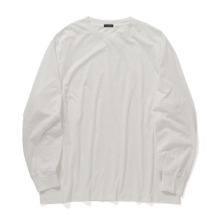COMOLI / コモリ | THINコットン 長袖Tシャツ - White