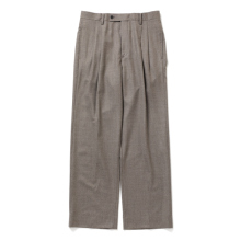 AURALEE / オーラリー | SUPER LIGHT WOOL TWO-TUCK SLACKS (メンズ) - Top Brown