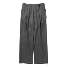 AURALEE / オーラリー | SUPER LIGHT WOOL TWO-TUCK SLACKS (メンズ) - Top Charcoal