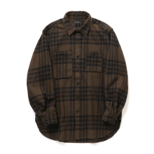 ENGINEERED GARMENTS / エンジニアドガーメンツ | Work Shirt - Cotton Flannel Plaid - Brown/Black