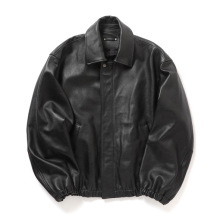 ssstein / シュタイン | SHEEP LEATHER ZIP SHORT JACKET - Black