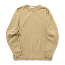 FUJITO / フジト | L/S Knit T-Shirt - Beige