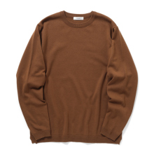 FUJITO / フジト | L/S Knit T-Shirt - Brown
