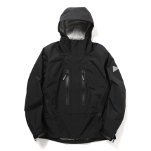 and wander / アンドワンダー | 2.5L hiker rain jacket - Black