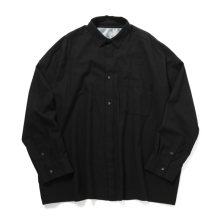 Dulcamara / ドゥルカマラ | コットンビエラワイドBOXシャツ - Black