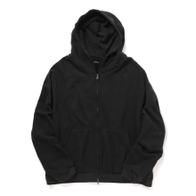 Antwort / アントワート | COTTON SILK SWEAT ZIP PARKA - Black