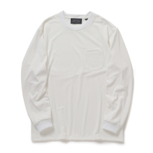 HAND ROOM / ハンドルーム | COTTON LIKE POLYESTER  LONG T-SHIRTS - White