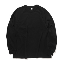 blurhms / ブラームス | Co/Silk Nep Raglan Tee - Black