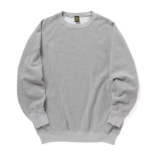 BATONER / バトナー | HIGH BULKY JUMBERCA URAKE CREW NECK (メンズ) - Gray