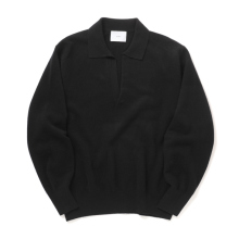 ssstein / シュタイン | EXTRA FINE WOOL KNIT SKIPPER - Black